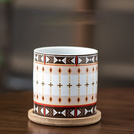 Cottagecore Eastern Pattern Flower Pot