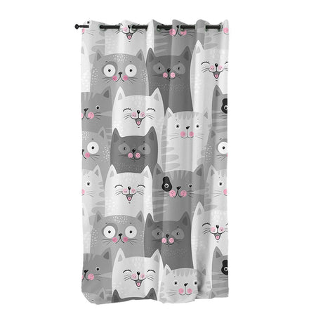 Funny Cute Cats Window Curtain