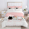 Cartoon Cat Bedding Set