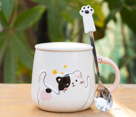 Sleepy Cat Ceramic Mug
