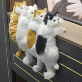 Realistic Fluffy Cat Hanging Figurine