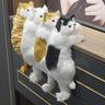 Realistic Fluffy Cat Hanging Figurine