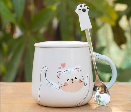 Sleepy Cat Ceramic Mug