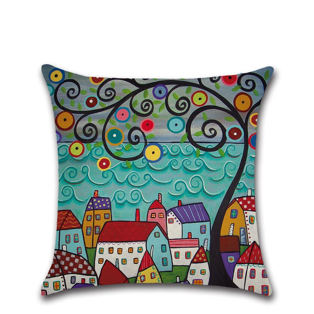 Indie City Of Childhood Pillow Case