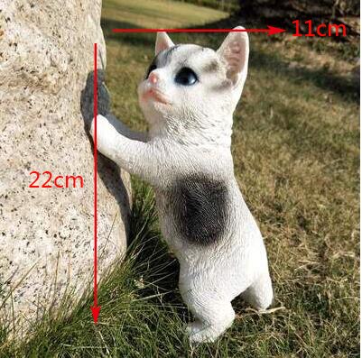 Cute Cat Resin Statue