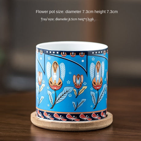 Cottagecore Patterned Flower Pot