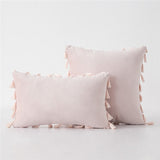 The Boho Velvet Tassel Pillow Cover Collection