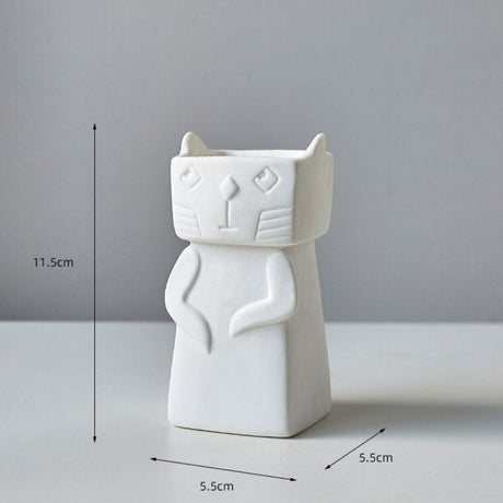 Cat Ceramic Creative Vase