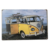 Vintage Minibus Trip Metal Posters