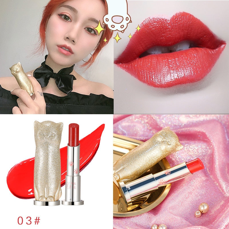 Cute Kitty Waterproof Moisturizing Lipstick