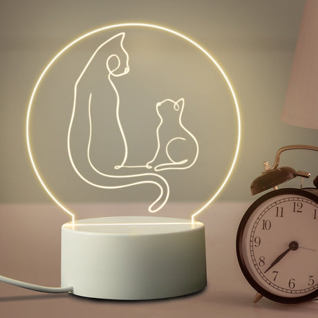 Simple Cat Lamp