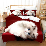 3D Cat Bedding Set