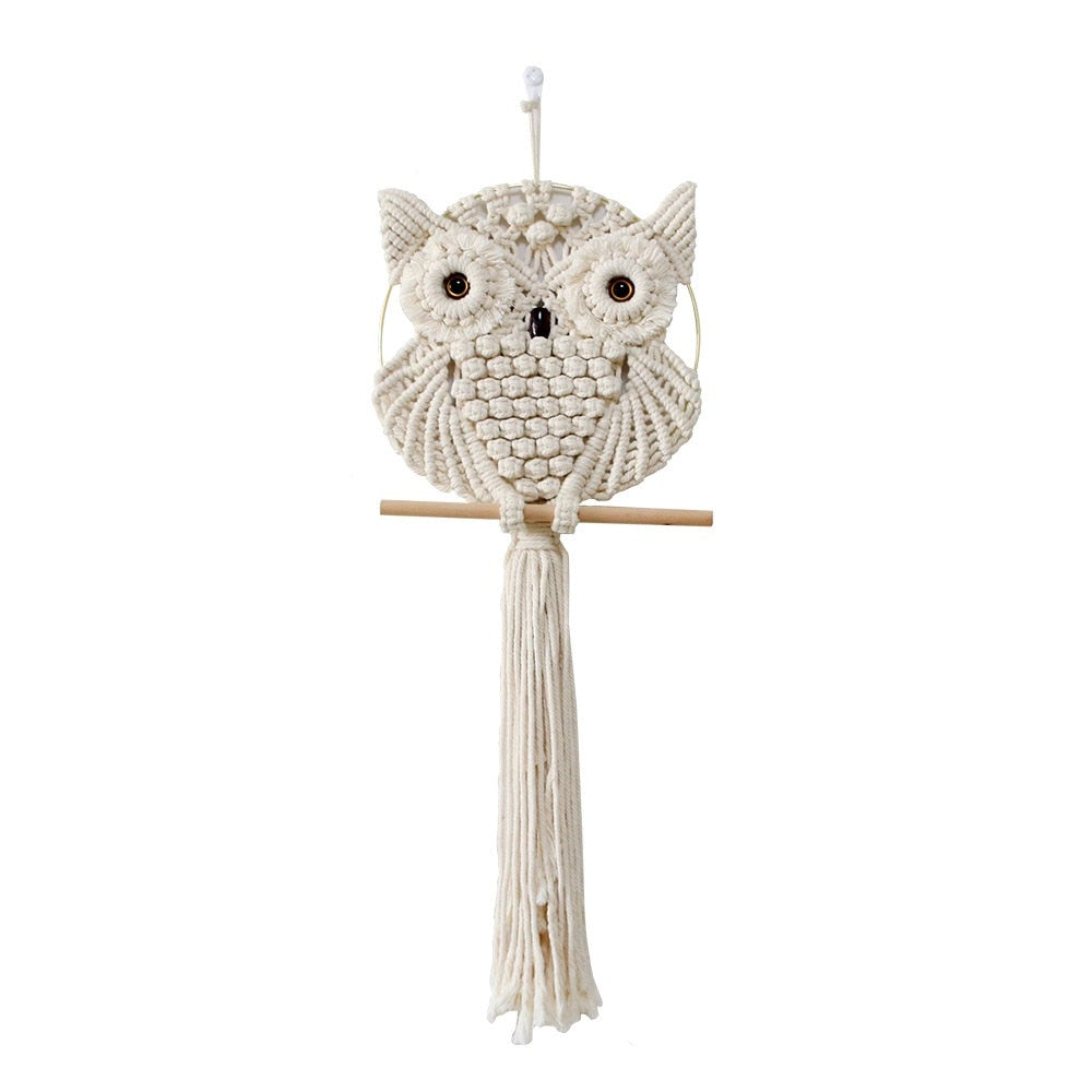 Nordic Style Owl Wall Hanging