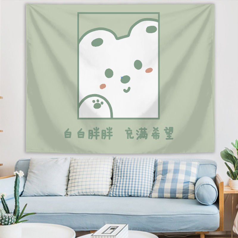 Cute Kawaii Bear Tapestry