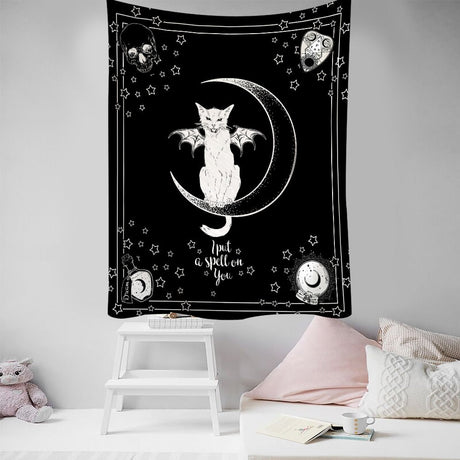 Black Cat Tapestry