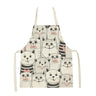 Cute Cat Print Kitchen Apron