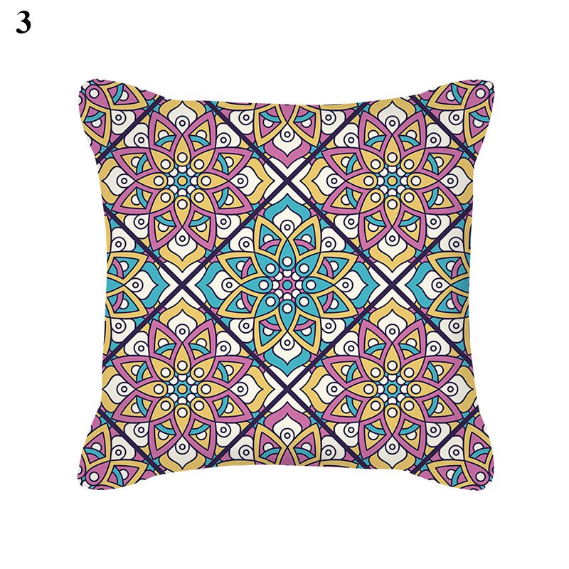 Mandala Bohemian Flower Pillow Case