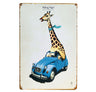 Vintage Minibus Trip Metal Posters