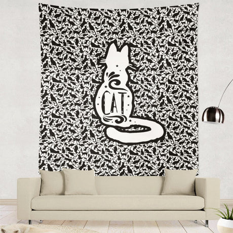 Black Cat Tapestry