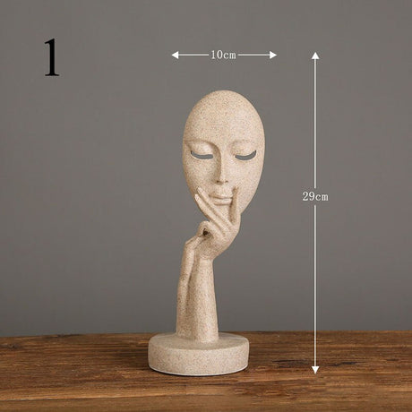 Human Face Statue