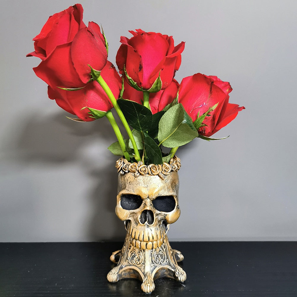 Goth Vases Skull