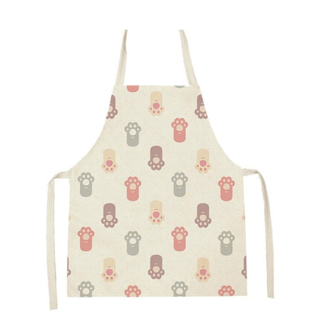 Cute Cat Print Kitchen Apron
