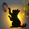 Cat Led Light Sensor Wall Decor