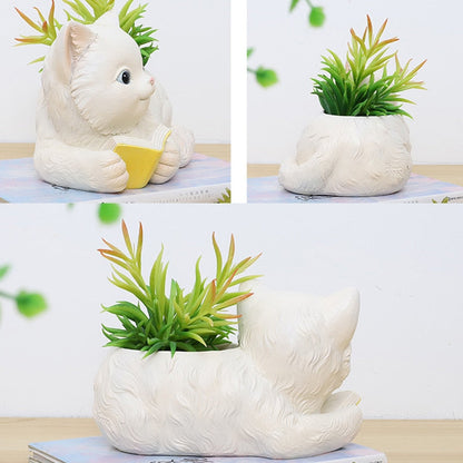 Cute Cat Bonsai Flower Pot Vase