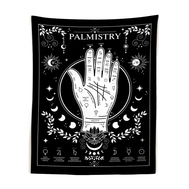 Goth Palmistry Tapestry