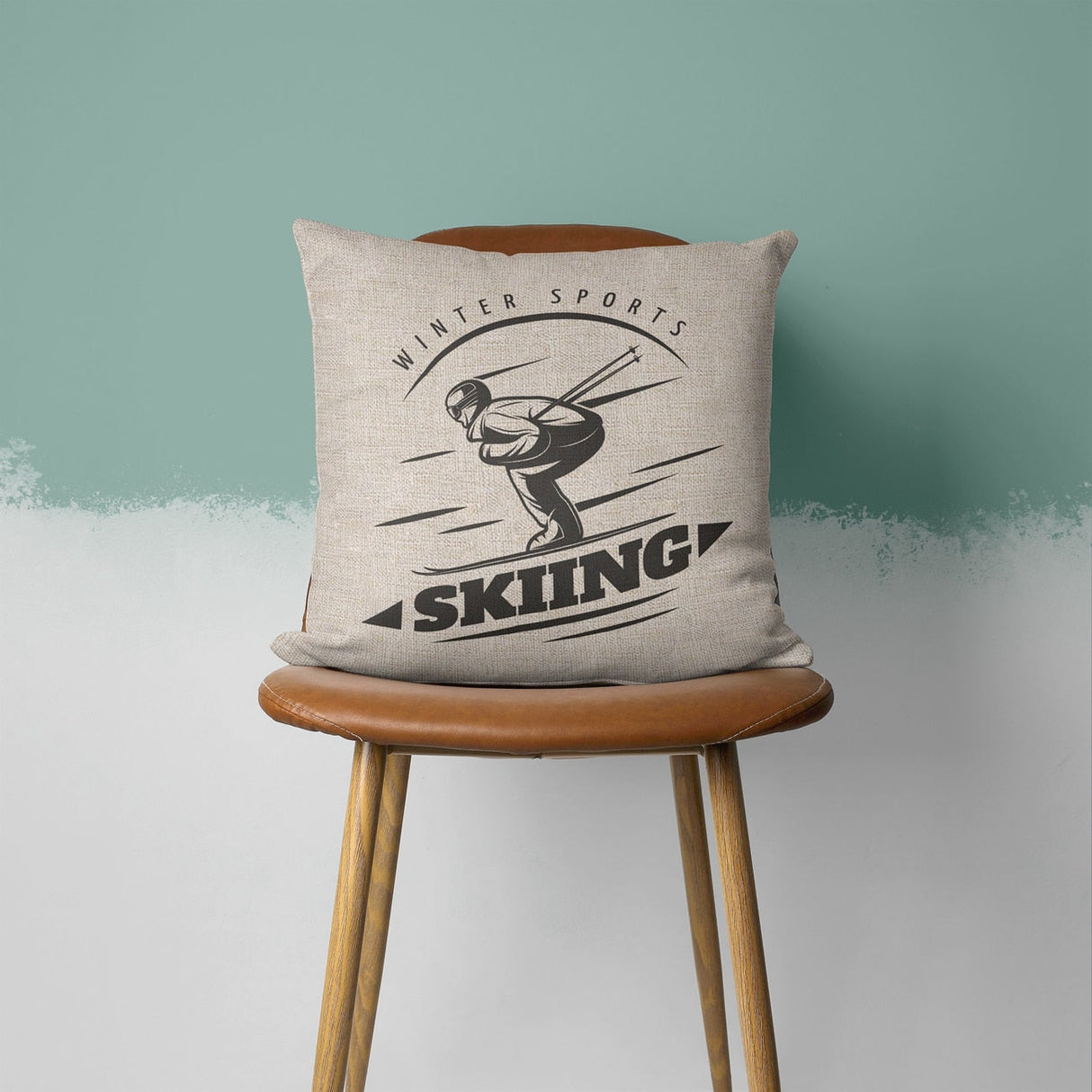 Aesthetic Skiing Pillow Case