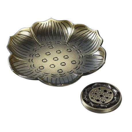 Metal Lotus Incense Burners