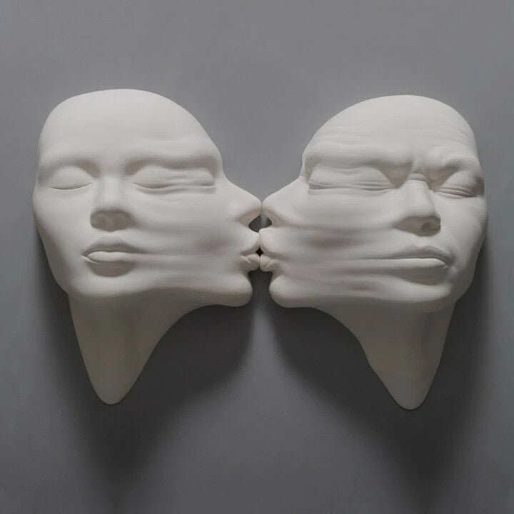 Aesthetic Wall Hanging Sculpture Creative Face