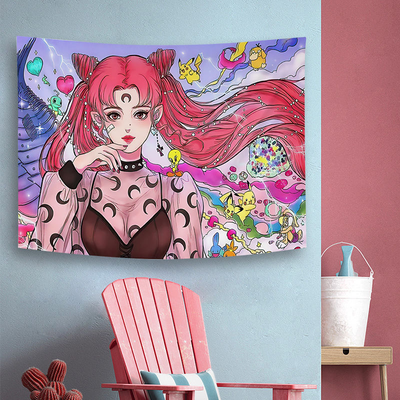 Anime Sailor Moon Tapestry