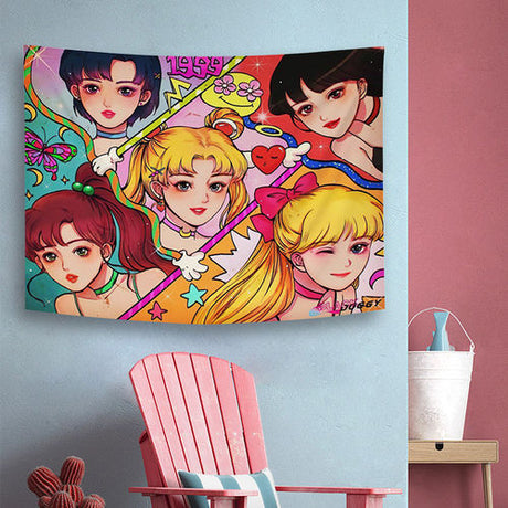 Anime Sailor Moon Tapestry