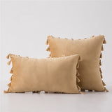 The Boho Velvet Tassel Pillow Cover Collection