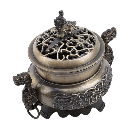 Metal Lotus Incense Burners