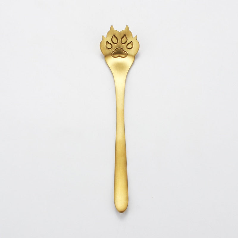 Stainless Cat Paw Tea Spoon