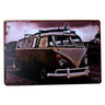 Vintage Minibus Trip Metal Posters