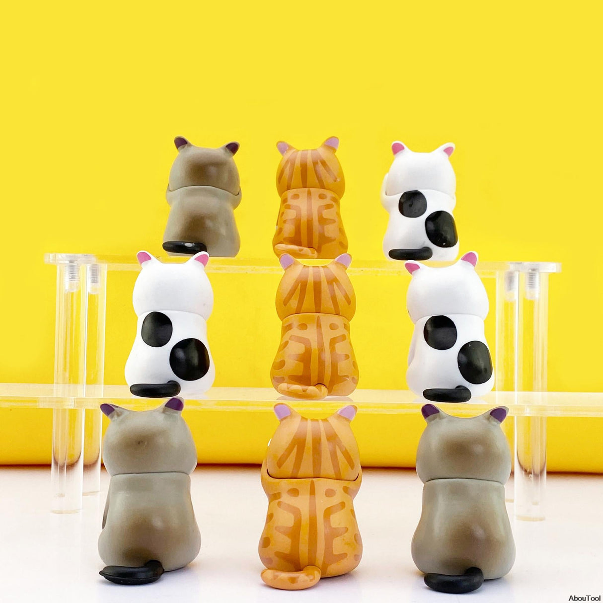 9PCS Cat Cute Figures Doll