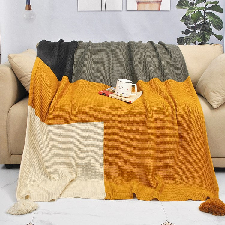 Light Academia Geometric Blanket