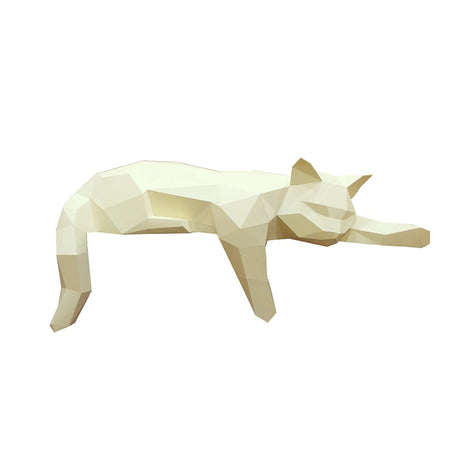 Sleeping Cat Papercraft Wall Decor