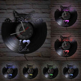 I Love Cats Wall Clock Decor