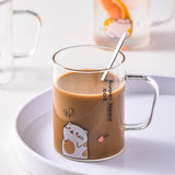 Creative Cute Cat Glass Mug