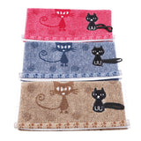 Cartoon Cat Pattern Face Towel