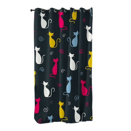 Funny Cute Cats Window Curtain