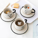 Cute Cat Ceramic Tea Mug