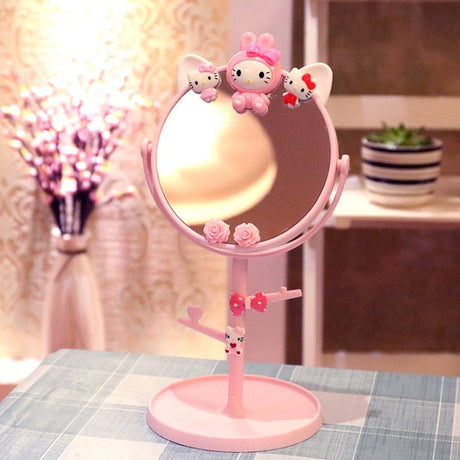 Pastel Kawaii Girl Makeup Mirror