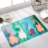 Cute Cats Pattern Floor Mat
