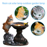 Cute Cat Model Solar Led Lamp