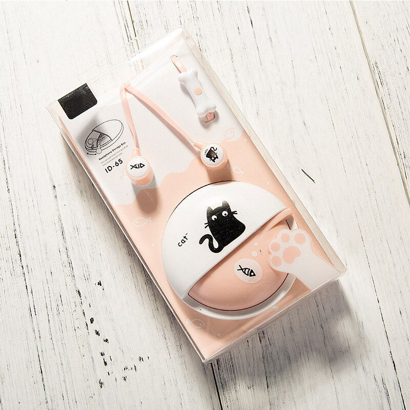 Cute Cat Cartoon Earphone